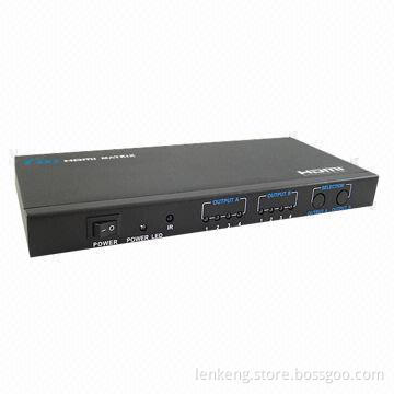 LKV342 4 x 2 HDMI Matrix Switch, Distribute One of 4 Sources to Either of 2 Displays Lenkeng